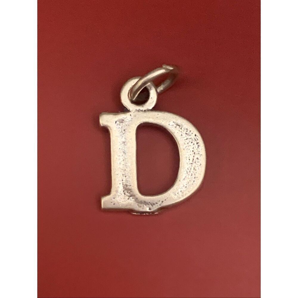 .925 Letter D Sterling Silver Jewelry Charm #alphabet #teacher #letter